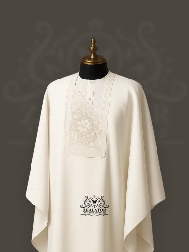 Cream 3-piece agbada